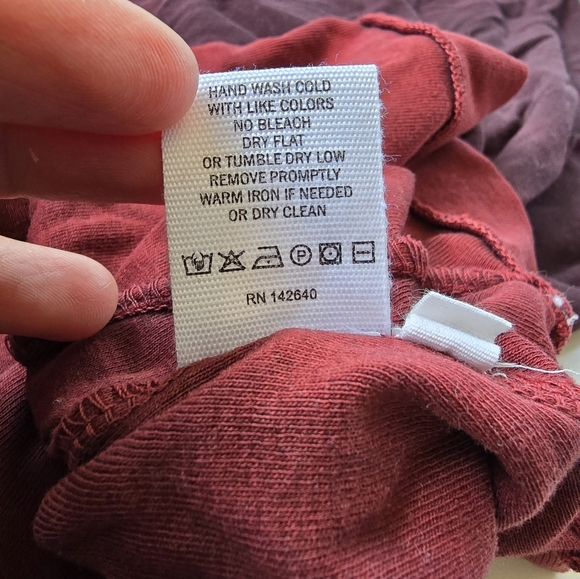 George Love Tie Dye Tank Dress Maroon Small - Picture 5 of 7